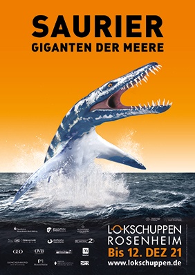 Ausstellung Saurier Plakatmotiv mit Liopleurodon