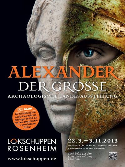 Plakat der Ausstellung Alexander der Große