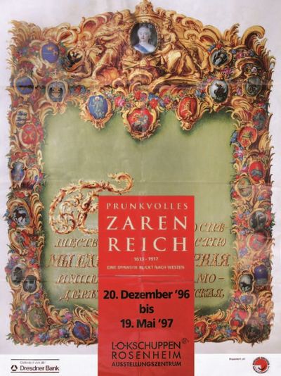 Plakat der Ausstellung Prunkvolles Zarenreich