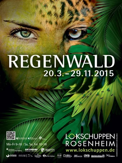 Plakat zur Ausstellung Regenwald © VKR