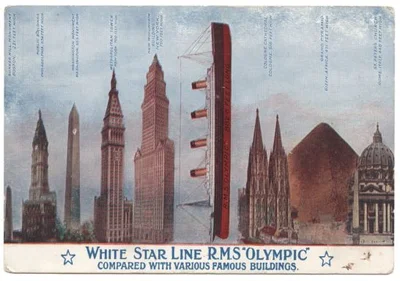 Postkarte Titanic: Das größte Passagierschiff weltweit © Sammlung Mike Beatty