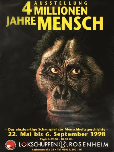 Plakat Ausstellung 4 Millionen Jahre Mensch © VKR
