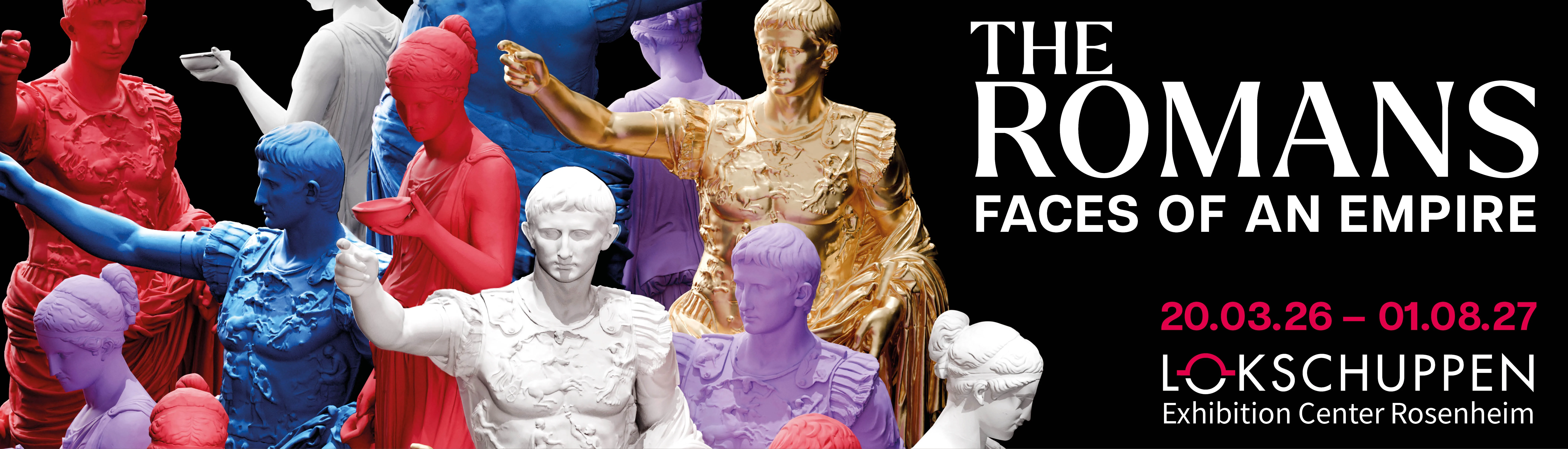 Header Exhibit THE ROMANS 2026 2027 Lokschuppen Rosenheim © VKR