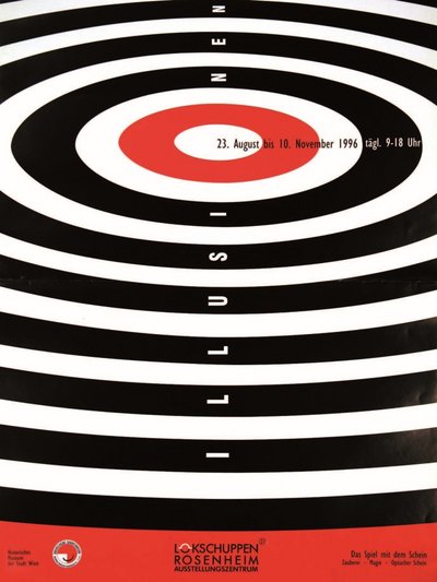 Plakat der Ausstellung Illusionen