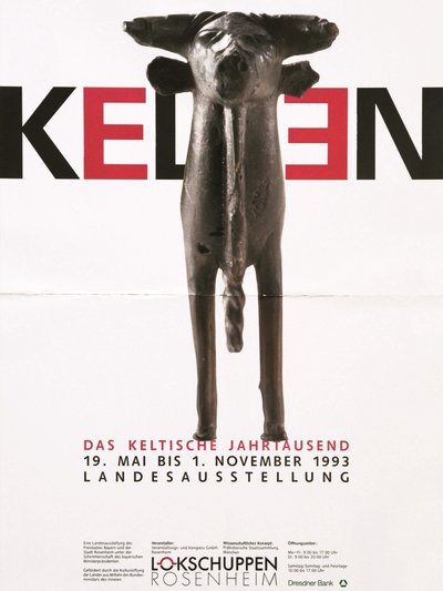 Plakat der Ausstellung Das keltische Jahrtausend