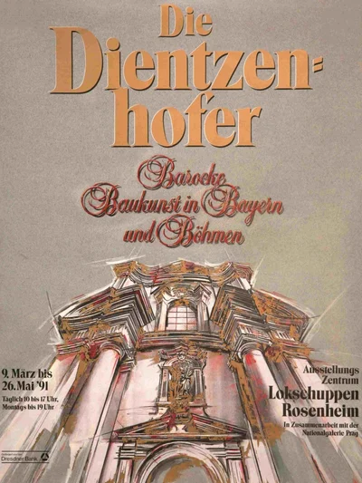 Plakat zur Ausstellung die Dientzenhofer © VKR