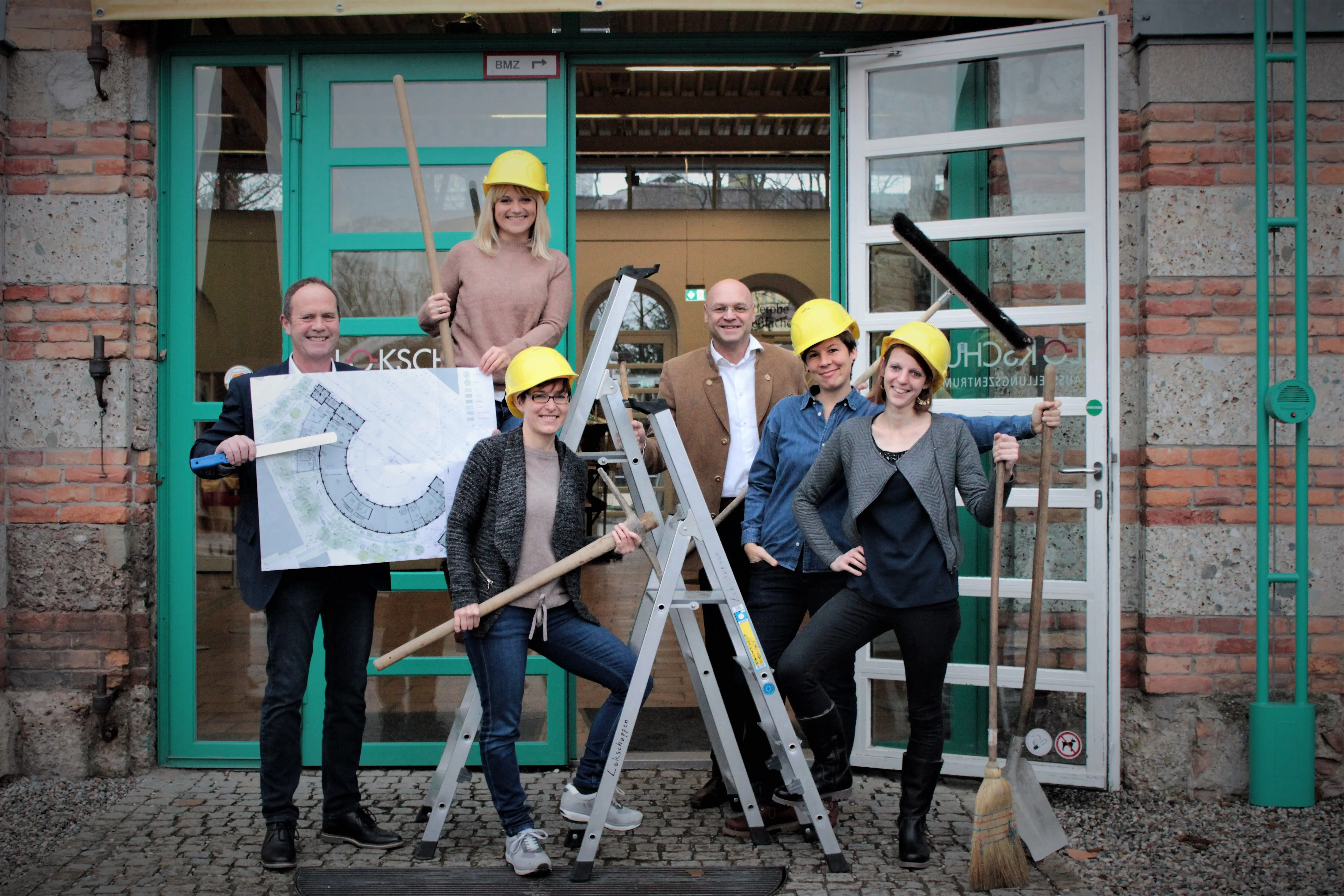 Teamfoto Lokschuppen Sanierung