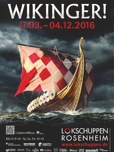 Plakat der Ausstellung Wikinger