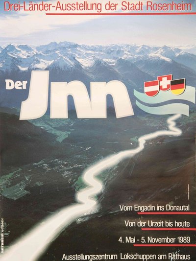 Plakat der Ausstellung Der Inn