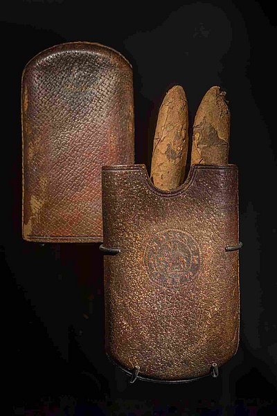 Ausstellung TITANIC Ausstellungszentrum Lokschuppen Rosenheim: Zigarren & Etui © Axel Jusseit