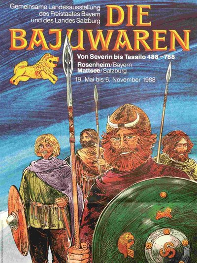 Plakat der Ausstellung die Bajuwaren