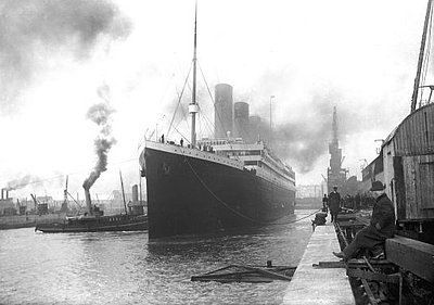 Titanic in Southampton © Gemeinfrei via Wikimedia Commons