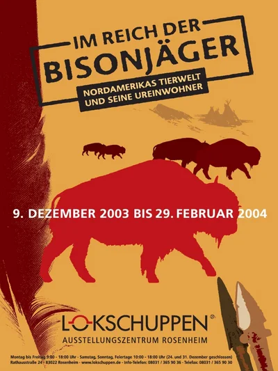 Plakat zur Ausstellung Bisonjäger © VKR