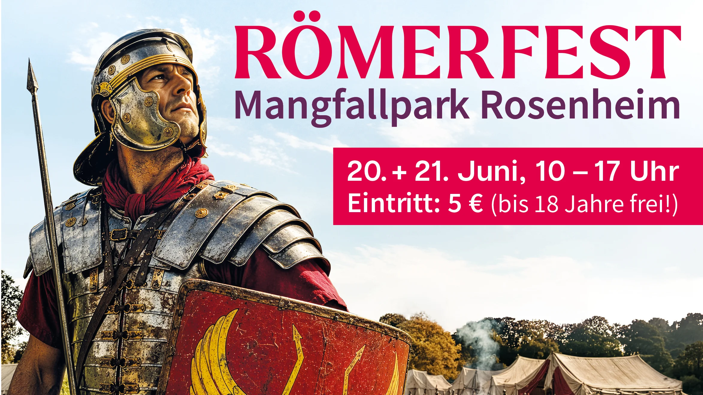Römerfest im Mangfallpark Rosenheim © Veranstaltungs- und Kongress GmbH Rosenheim