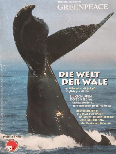 Plakat zur Ausstellung Die Welt der Wale © VKR