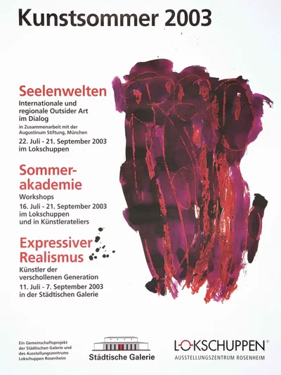 Plakat zur Ausstellun Kunstsommer 2003 © VKR