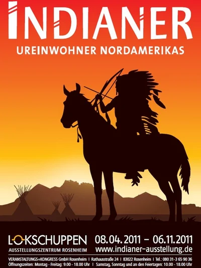 Plakat zur Ausstellung Indianer © VKR