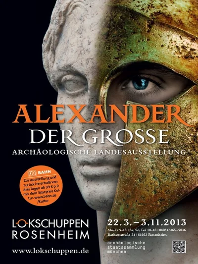 Ausstellung Alexander der Große Plakat mit Alexanderbüste © VKR
