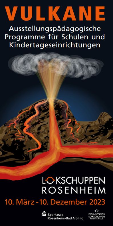 Flyer Pädagogische Programme Vulkane 2023