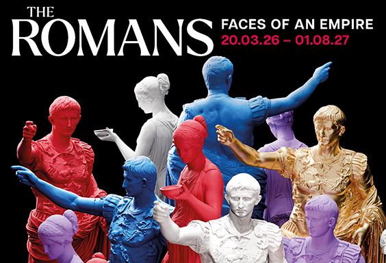 Poster Exhibit The Romans 2026 2027 Lokschuppen Rosenheim