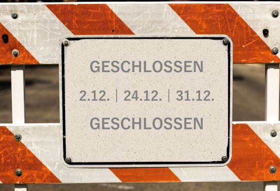 Schild geschlossen