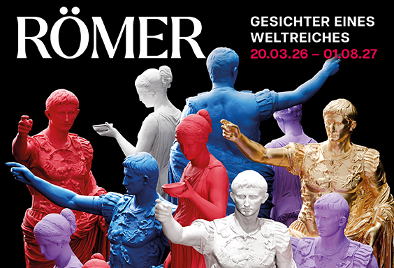 Plakat Ausstellung RÖMER - Ausstellungszentrum Lokschuppen Rosenheim 2026 2027