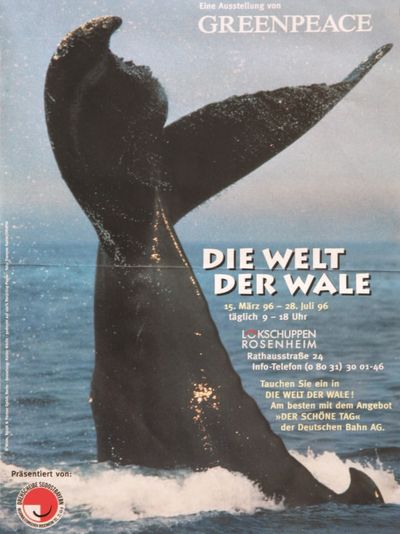 Plakat der Ausstellung Welt der Wale