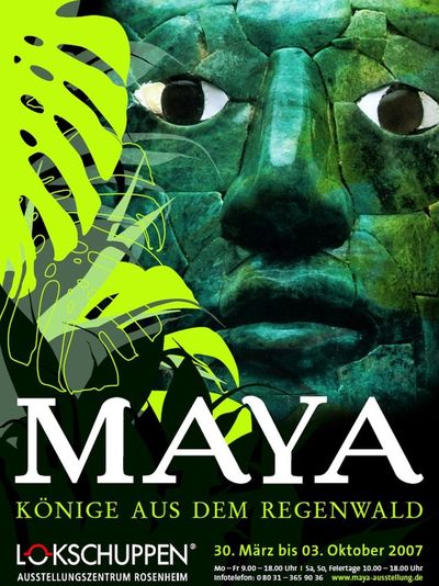 Plakat der Ausstellung Maya