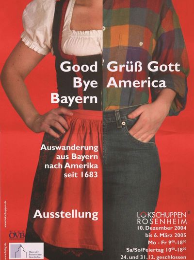 Plakat der Ausstellung Good Bye Bayern